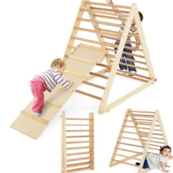 Kletterdreieck mit Leiter Klappbares Klettergerüst Sprossendreieck zur Entwicklung