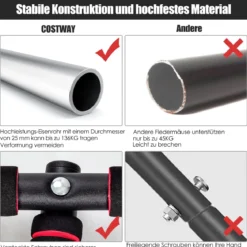 Klimmzugstange für den Türrahmen tragbare Türstange multifunktional fürs Krafttraining Schwarz