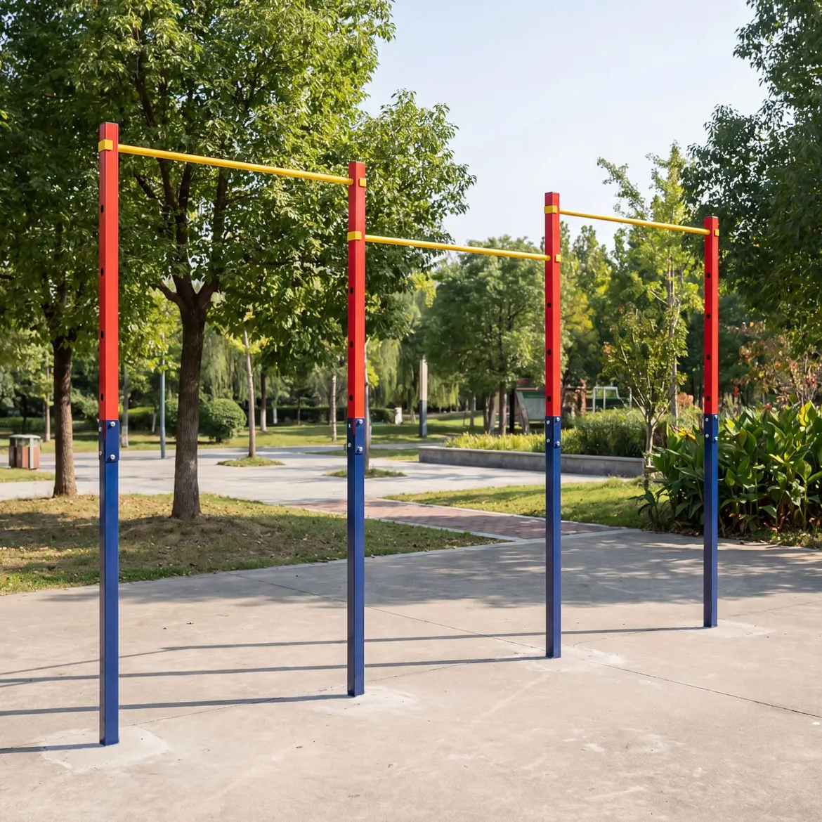 Klimmzugstange Reckstange Höhenverstellbar 80-172 cm aus Verzinktem Stahl bis 330 kg