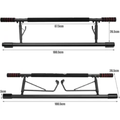Klimmzugstange Türreck Fitness Hometrainer Pull-Up-Bar Schwarz 100,5 x 26,5 x 35cm