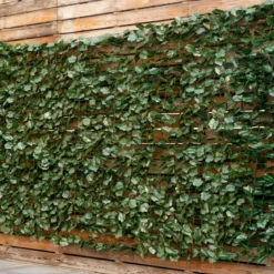 Künstliche Efeu Garten Sichtschutz Balkonsichtschutz Blätteroptik Windschutz 150 x 240 cm Grün