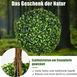 künstlicher Baum künstliche Grünpflanzen Kunstpflanze 30 x 30 x 91 cm Grün