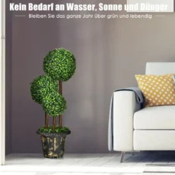 künstlicher Baum künstliche Grünpflanzen Kunstpflanze 30 x 30 x 91 cm Grün