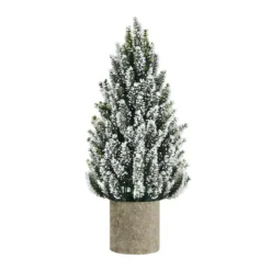 Künstlicher Mini-Weihnachtsbaum 47 cm hoher Mini-Weihnachtsbaum aus PE Grün + Weiß