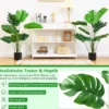Künstlicher Monstera Deliciosa Baum für drinnen und draußen 121 cm Grün