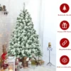 Künstlicher schneebedeckter Weihnachtsbaum mit Metallständer und PVC Nadeln 135 cm