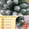 Künstlicher Weihnachtsbaum Bleistift 180 cm Tannenbaum mit Schnee Grün