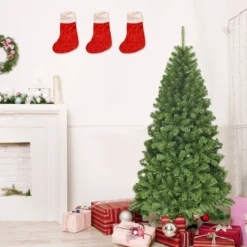 Künstlicher Weihnachtsbaum 180cm Tannenbaum Christbaum mit Metallständer Grün
