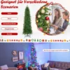 Künstlicher Weihnachtsbaum mit Warmweißen & Mehrfarbigen LED-Lichtern und 796 Dichte Zweigspitzen 225 cm