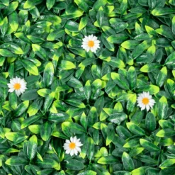 Künstliches Pflanzenwand Hecke Efeublättern Sichtschutz Heckenpflanze Windschutz Grüne Hecke 50 x 50 cm