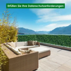 Künstliches Pflanzenwand künstliche Buchsbaum-Teile 50 x 50 cm Grün
