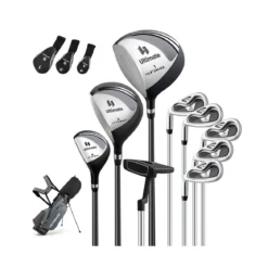 Komplette Golfschläger- & Taschenset für Linkshänder Herren tragbare leichte Golf-Standtasche