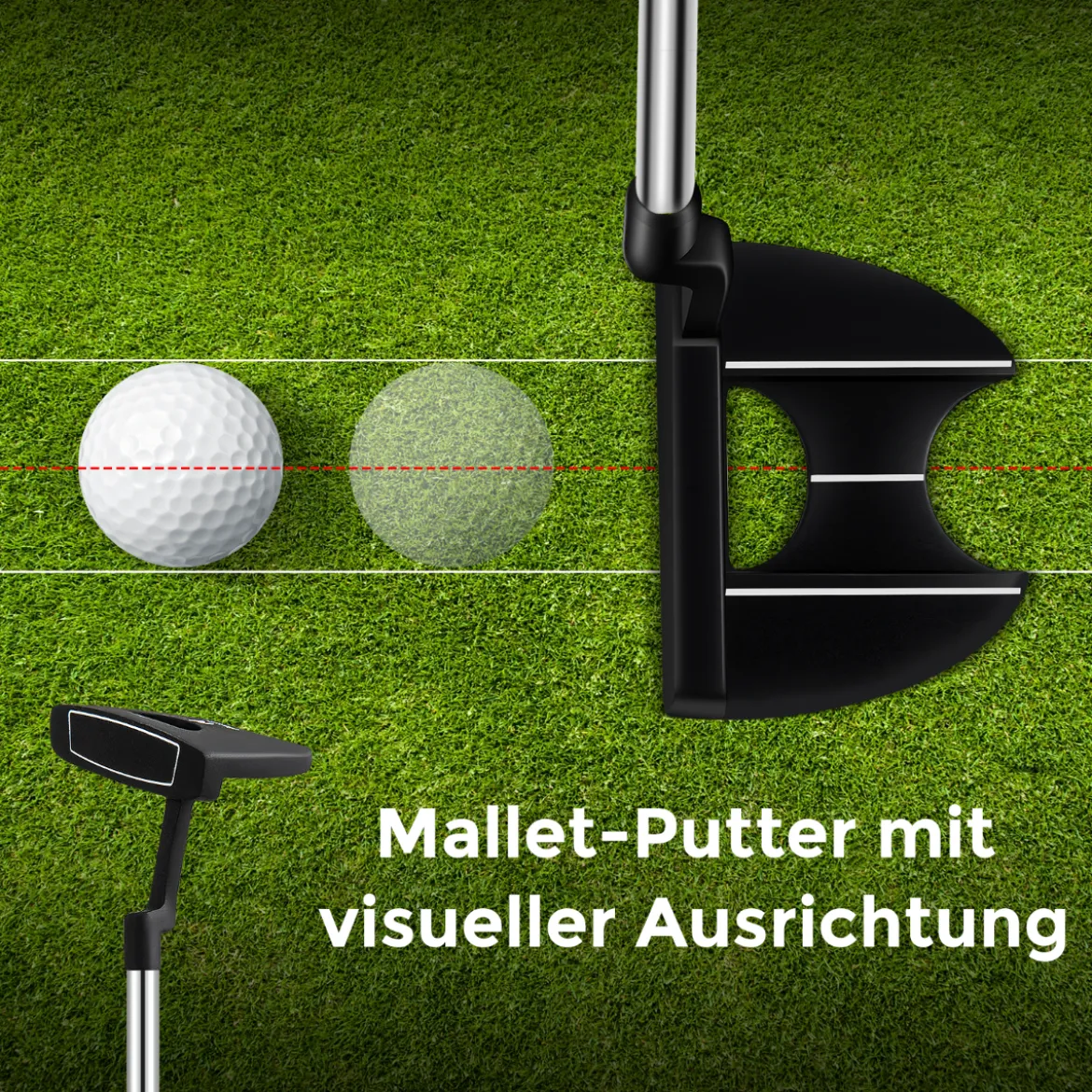 Komplette Golfschläger- & Taschenset für Linkshänder Herren tragbare leichte Golf-Standtasche