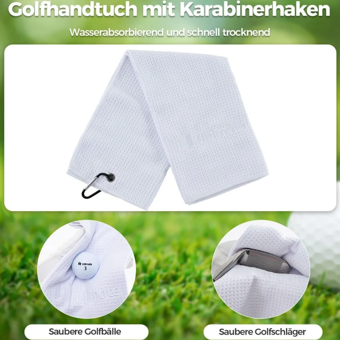 Komplettes Golf Geschenkset für Damen Golf-Zubehör Set mit 3 Golfbällen Golfgeschenk in Geschenkbox