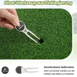 Komplettes Golf Geschenkset für Damen Golf-Zubehör Set mit 3 Golfbällen Golfgeschenk in Geschenkbox