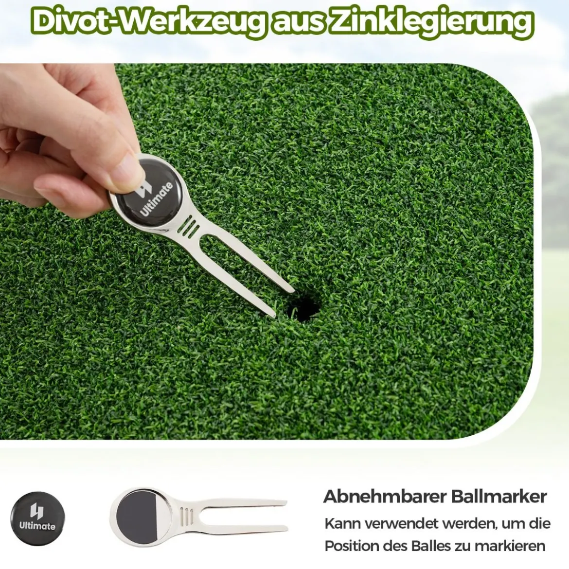 Komplettes Golf Geschenkset für Damen Golf-Zubehör Set mit 3 Golfbällen Golfgeschenk in Geschenkbox
