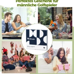 Komplettes Golf Geschenkset für Damen Golf-Zubehör Set mit 3 Golfbällen Golfgeschenk in Geschenkbox