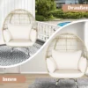 Korbsessel in Eiform Übergroßer Indoor- und Outdoor-Loungesessel