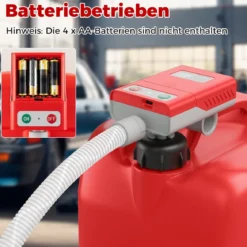 Kraftstoff Umfüllpumpe 3,8 GPM mit Auto-Stopp-Sensor elektrische Kraftstoffpumpe mit 3 Größen Adaptern