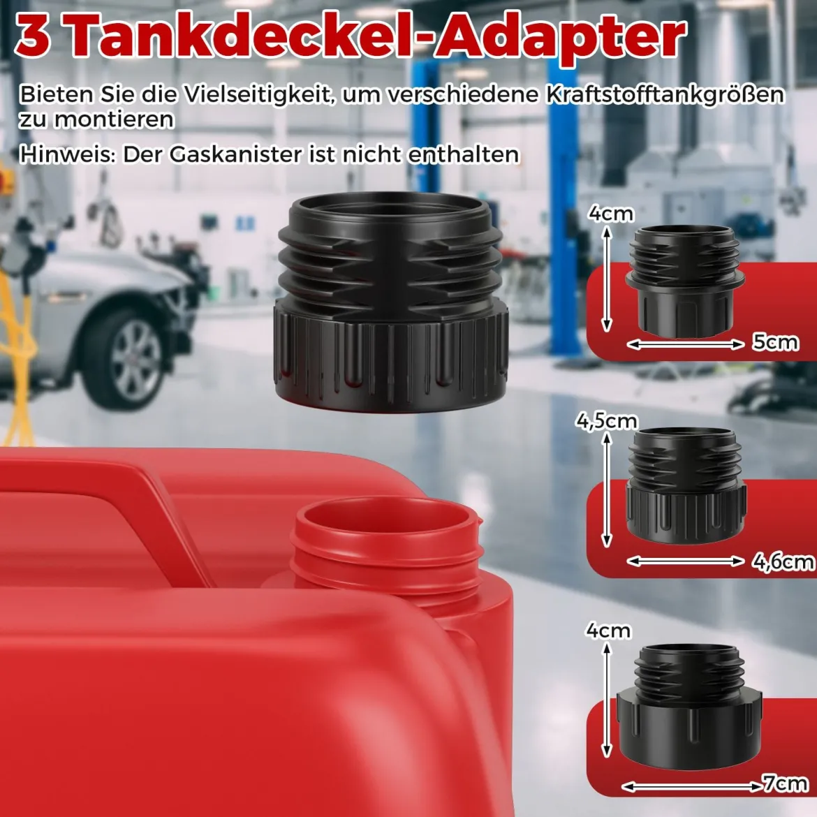 Kraftstoff Umfüllpumpe 3,8 GPM mit Auto-Stopp-Sensor elektrische Kraftstoffpumpe mit 3 Größen Adaptern