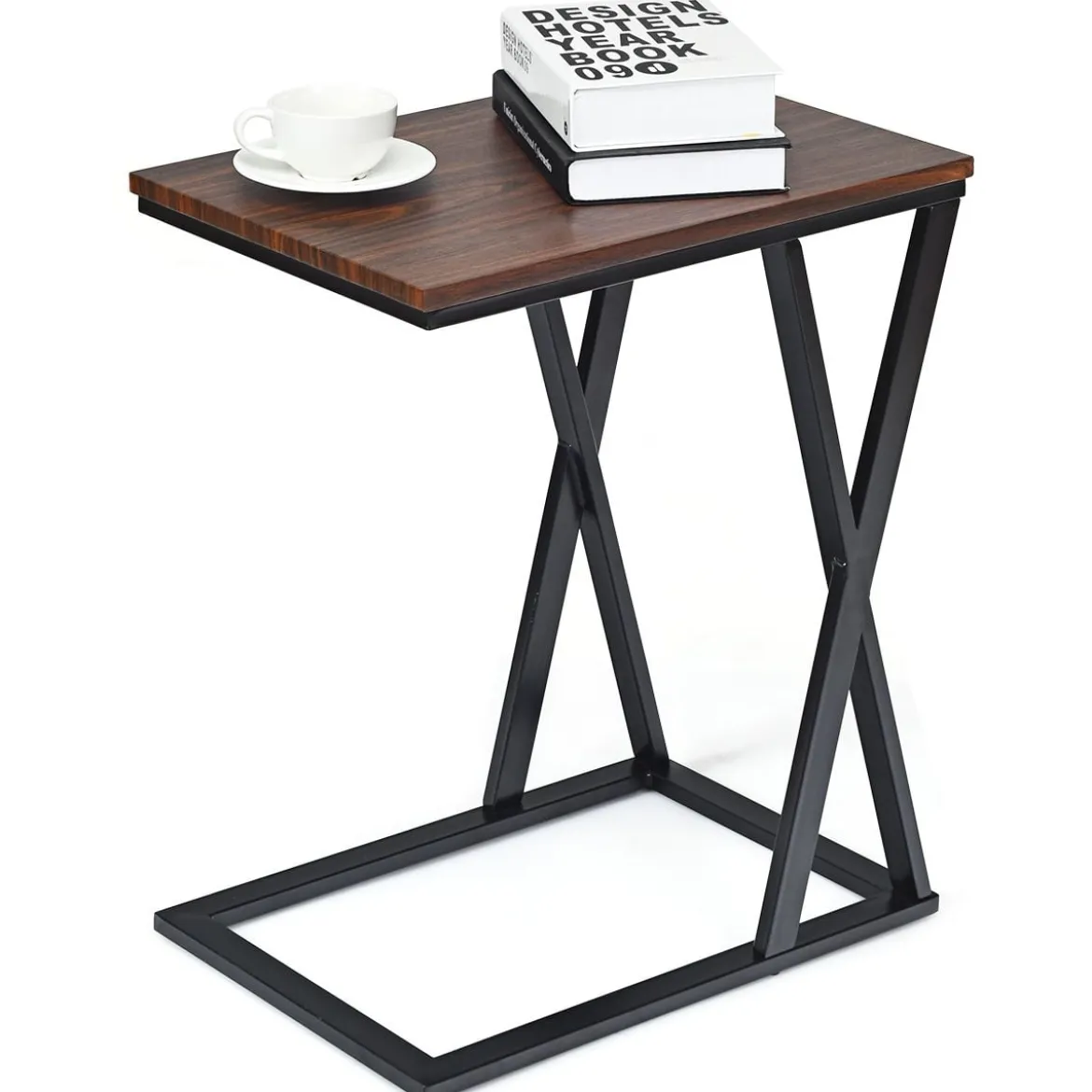 Laptoptisch Kleiner Beistelltisch Kaffeetisch Braun 50 x 34,5 x 60 cm