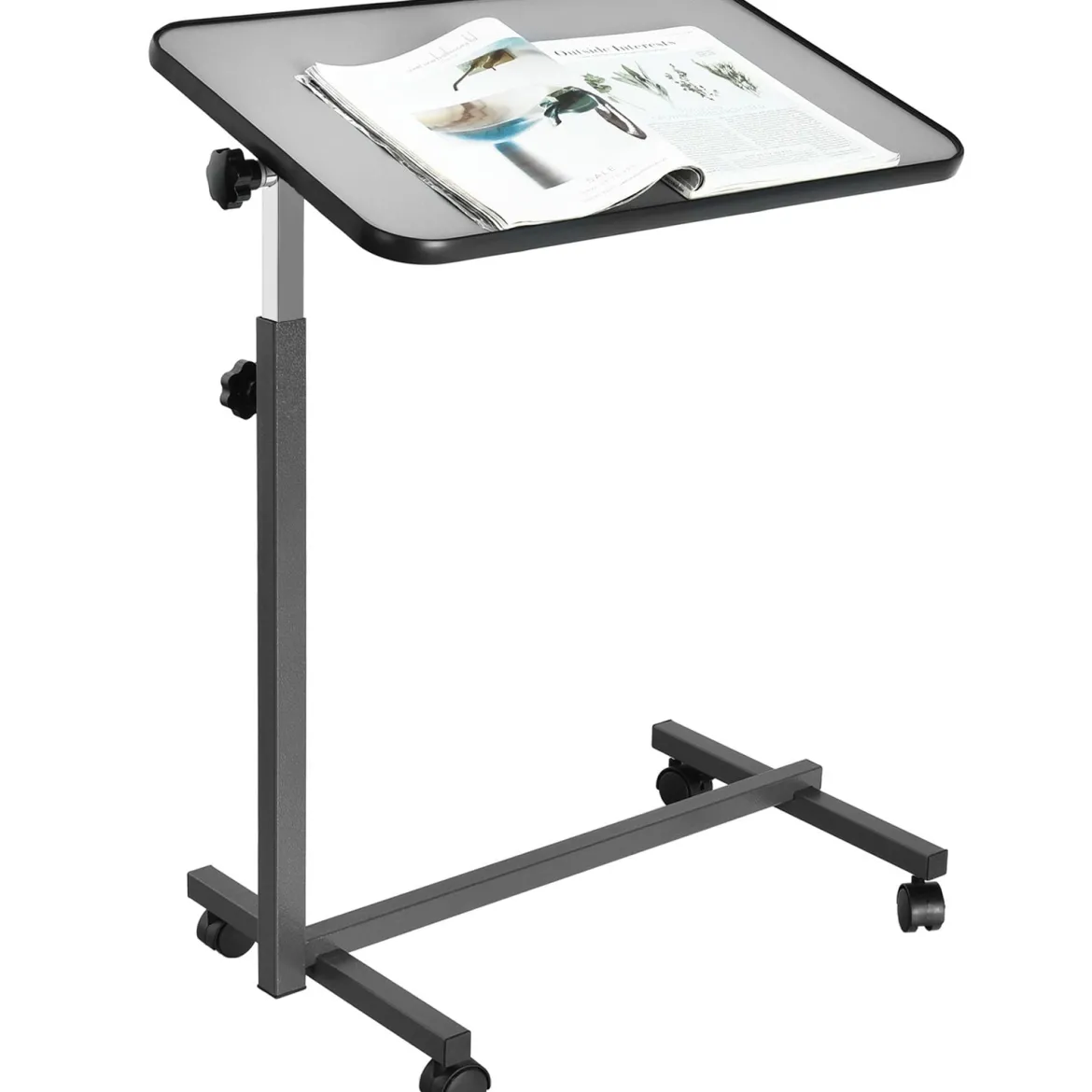 Laptoptisch Laptopständer Notebooktisch Ablagetisch Pflegetisch Beistelltisch Grau