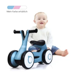 Laufrad Balance Fahrrad Balance Bike Kinderlaufrad Lauflernrad für Kinder Fahrrad Lernlaufrad ohne Pedal für Kinder 59x29x40cm Blau