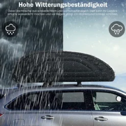 400L Auto Dachbox Dachkoffer mit Transportbändern Dachtasche Gepäckbox Dachgepäckträger Tasche