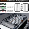 425 L Dachbox Auto mit Dachträger & 6 Türhaken & Tragetasche Wasserdichter Dachkoffer Orange