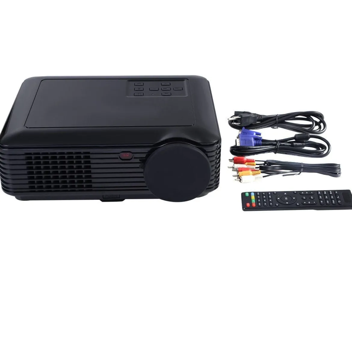 LED Beamer Projektor 3D Heimkino Multimedia HDMI VGA TV USB Video 2600 Lumen