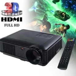 LED Beamer Projektor 3D Heimkino Multimedia HDMI VGA TV USB Video 2600 Lumen