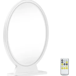 LED Kosmetikspiegel Tischspiegel mit 4 Beleuchtungsmodi Makeup Spiegel