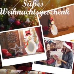 LED Schneemann mit 2 Tunnellichtern Weihnachtsfigur Weihnachtsbeleuchtung