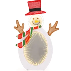 LED Schneemann mit 2 Tunnellichtern Weihnachtsfigur Weihnachtsbeleuchtung