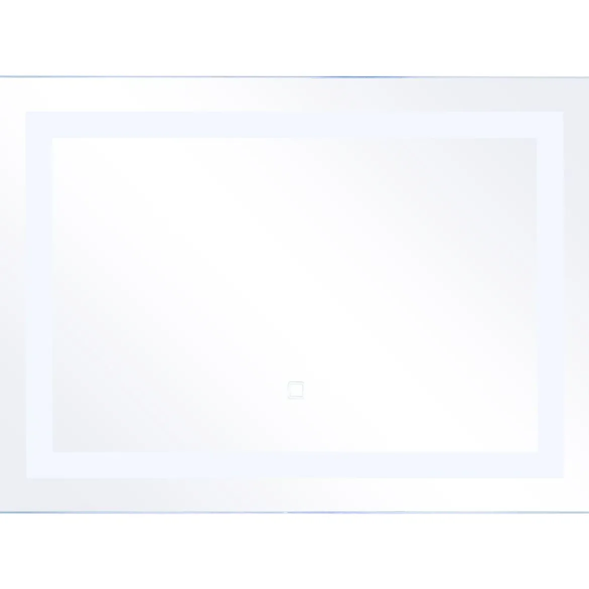 LED-Spiegel Badezimmer Spiegel mit Beleuchtung Wandspiegel Quadratisch 70 x 50 x 3 cm
