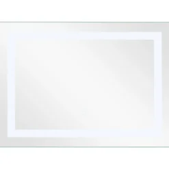 LED-Spiegel Badezimmer Spiegel mit Beleuchtung Wandspiegel Quadratisch 70 x 50 x 3 cm