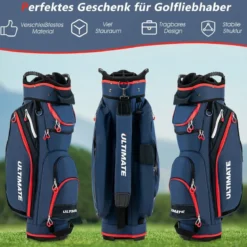 Leichte Golfschlägertasche mit 14-fach-Unterteilung in Voller Länge Marine