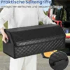 51L Faltbarer Auto-Kofferraum-Organizer aus Leder mit Deckel & Flexibler Trennwand Gesteppt