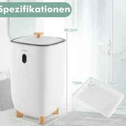 35L Großer Handtuchwärmer mit Timer Elektrischer Handtuchtrockner Deckenwärmer Weiß
