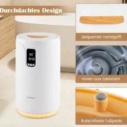 20L Handtuchwärmer Eimer mit LED Licht Handtuch Wärmegerät Heizeimer für Handtücher