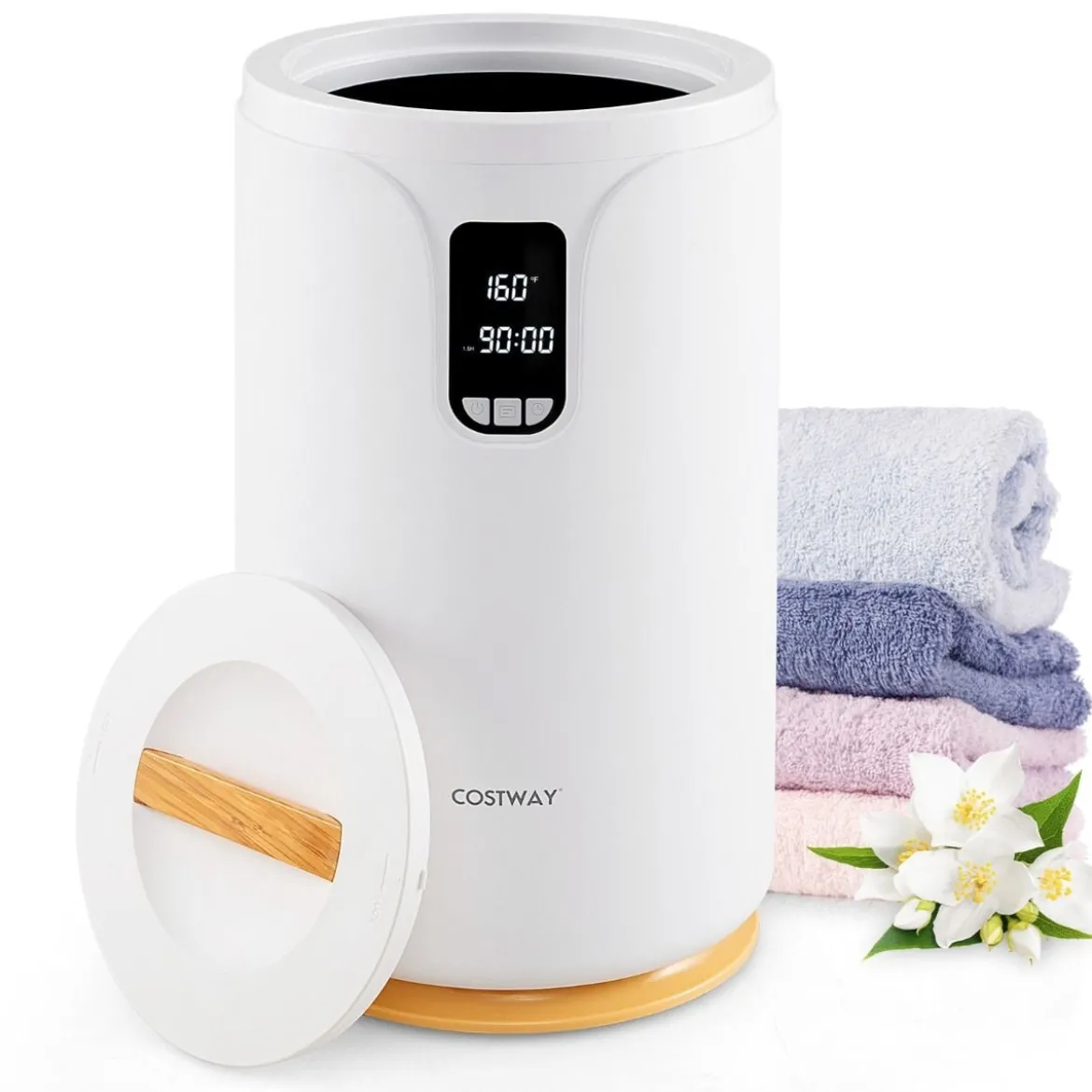 20L Handtuchwärmer Eimer mit LED Licht Handtuch Wärmegerät Heizeimer für Handtücher