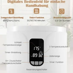 20L Handtuchwärmer Eimer mit LED Licht Handtuch Wärmegerät Heizeimer für Handtücher