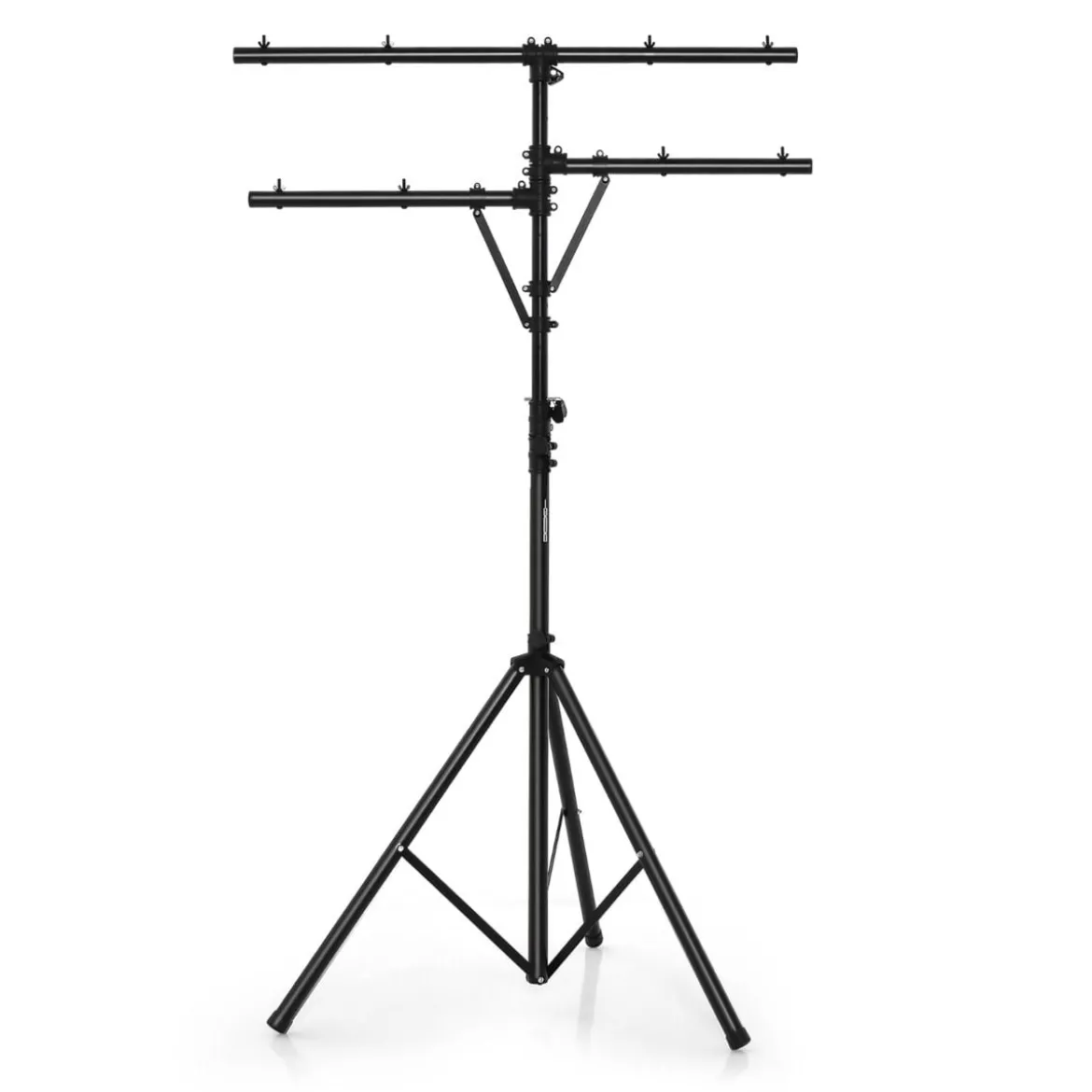 Lichtsaktiv mit robuster Basis tragbares Beleuchtungsativ mit T-Stange bis 45 kg Belastbar Schwarz