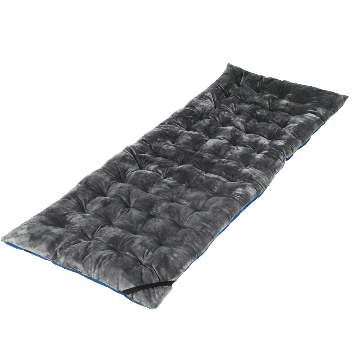 Liegenauflagen 190 x 70 x 7 cm dickes Liegestuhl-Kissen mit 4 Befestigungsbändern Bett-Befestigungstasche Grau