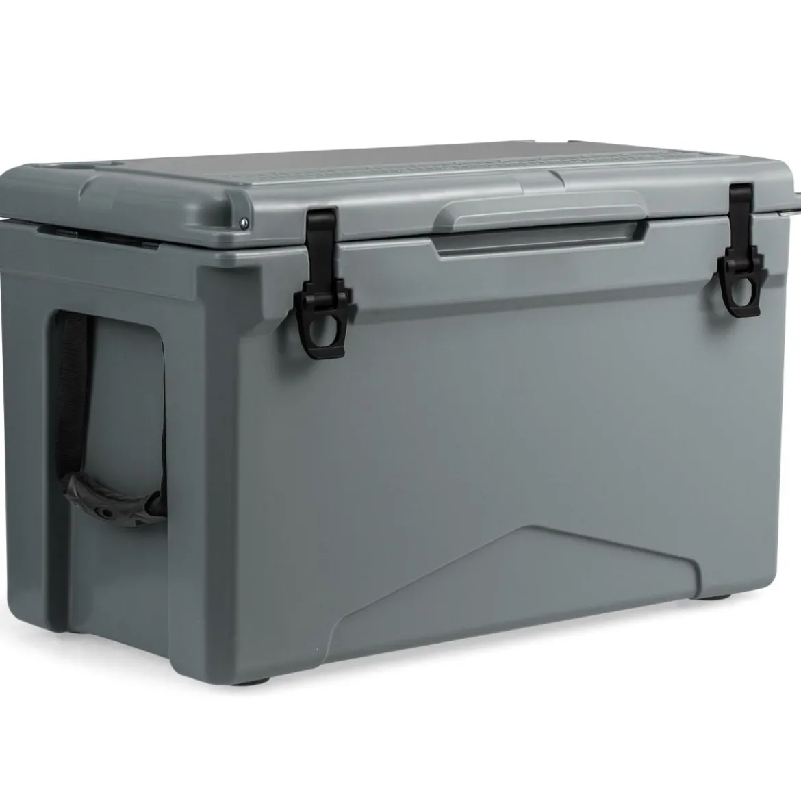 47L Isolierbox Kühlbox tragbar Wärmebehälter mit Flaschenöffner und Abflusssystem 69 x 37 x 42 cm Grau