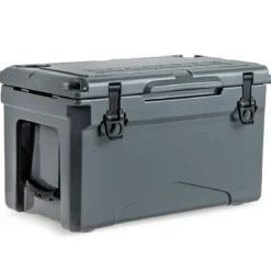28L Isolierbox mit Flaschenöffner & Griff Tragbare Kühlbox Wärmebehälter für Camping Grau