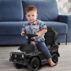 Lizenziertes Mercedes Benz Kinderfahrzeug mit Verstellbarem Sonnendach &Elterngriff Kinderwagen