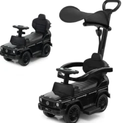Lizenziertes Mercedes Benz Kinderfahrzeug mit Verstellbarem Sonnendach &Elterngriff Kinderwagen