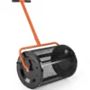 77 L Kompoststreuer mit Höhenverstellbarem T-Griff & Mesh-Korb Torfmoosstreuer Ø40 x 61 cm Orange