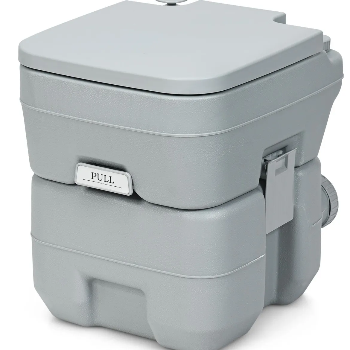 20L + 12L Campingtoilette mit Abnehmbarem Abwassertank Tragbares Campingklo